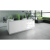 ORGANIC L-Shaped Reception Desk w/Right Side RGB Light Panel
