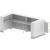 ORGANIC 2-Person U-Shaped Reception Desk w/RGB Light