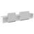 ORGANIC 1-Person Straight Reception Desk w/Side Counter Top & RGB Light, ADA Compliance