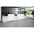 ORGANIC 1-Person Straight Reception Desk w/Side Counter Top & RGB Light, ADA Compliance