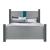 Logan Queen Size Poster Bed with LED and Speakers