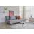 Long Horn Deluxe Excess Fabric Sofa Bed