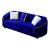 Bursa Tufted Velvet Loveseat