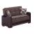 Hartford Fabric/Vinyl Storage Loveseat
