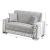 Queens Fabric Storage Sleeper Loveseat