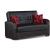 Bronx Bonded Leather Storage Loveseat