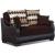 Illinois Microfiber/Vinyl Storage Loveseat