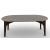 Abrey W78.7-inch Ceramic/Wood Customizable Oval Dining Table