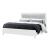 Luccia Wood Panel Bed w/LED Light, Full Size