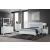 Luccia Wood Panel Bedroom Set w/LED Light