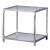 Ludvig Glass/Mirror/Metal Storage End Table