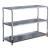 Ludvig Glass/Mirror/Metal Storage Sofa Table