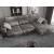 Lugo Polyester Fabric Right Arm Chaise Facing Sectional Sofa