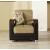 Luna Fabric Storage Sleeper Armchair
