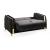 Lust Polyester Fabric Sleeper Loveseat with Under Seat Storage