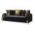 Lust Polyester Fabric Sleeper Sofa with Under Seat Storage
