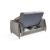 Lust Polyester Fabric Sleeper Loveseat with Under Seat Storage