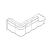 Wave 122-inch x 79-inch L-Shape Reception Desk w/Left Counter Top