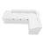 Wave 122-inch x 79-inch L-Shape Reception Desk w/Left Counter Top