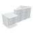 Wave 122-inch x 79-inch L-Shape Reception Desk w/Right Counter Top