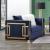 Virrux Velvet Chair w/Pillows