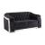 Pyroden Velvet/Chrome Tufted Living Room Set