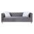 HeiberoII Velvet Tufted Sofa w/Pillows