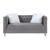 HeiberoII Velvet Tufted Loveseat w/Pillows