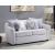 Mahler II Linen Fabric Loveseat w/Pillows