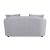 Mahler II Linen Fabric Loveseat w/Pillows
