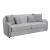 Mahler I Fabric Linen Sofa w/Pillows