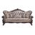 Benbek Fabric/Wood Tufted Sofa w/Pillows