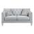 Katia Fabric/Wood Tufted Living Room Set