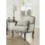 Tania Linen Fabric/Wood Chair w/Pillow