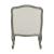 Tania Linen Fabric/Wood Chair w/Pillow