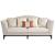 Tayden Fabric Velvet /Wood Sofa w/Pillows