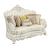 Adara PU/Wood Tufted Living Room Set
