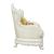 Adara PU/Wood Tufted Living Room Set