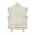 Adara PU/Wood Tufted Chair w/Pillows