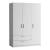 Lyon Matte 3-Door Wardrobe w/2-Drawer Storage