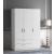 Lyon Matte 3-Door Wardrobe w/2-Drawer Storage