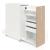 Boxi Office Lockable Storage Tower w/1 Shelf, 2 Metal Shelves, 2 Small Drawers & USB Port