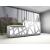ZIG-ZAG Straight Medium Reception Desk w/Counter Top w/RGB Light, ADA Compliance