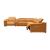 Hartley Full Leather L-Shape 6-Piece Sectional Sofa with 3 Power Recliners