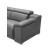 Hartley Full Leather L-Shape Sectional Sofa with 3 Power Recliners