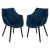 Milburn Tufted Cotton Fabric Lounge Chair (Set of 2)
