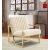 Montgomery Velvet Pinstripe Design Accent Armchair