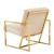 Montgomery Velvet Pinstripe Design Accent Armchair