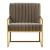 Montgomery Velvet Pinstripe Design Accent Armchair