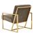 Montgomery Velvet Pinstripe Design Accent Armchair